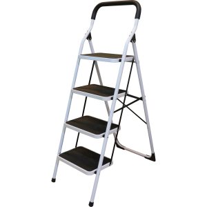 Escalera plegables tipo taburete de acero con 4 peldaños Surtek ETT4