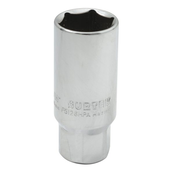 Dado para bujía con neopreno en pulgadas, cuadro 3/8", 6 puntas, 13/16" Surtek F5126HPA