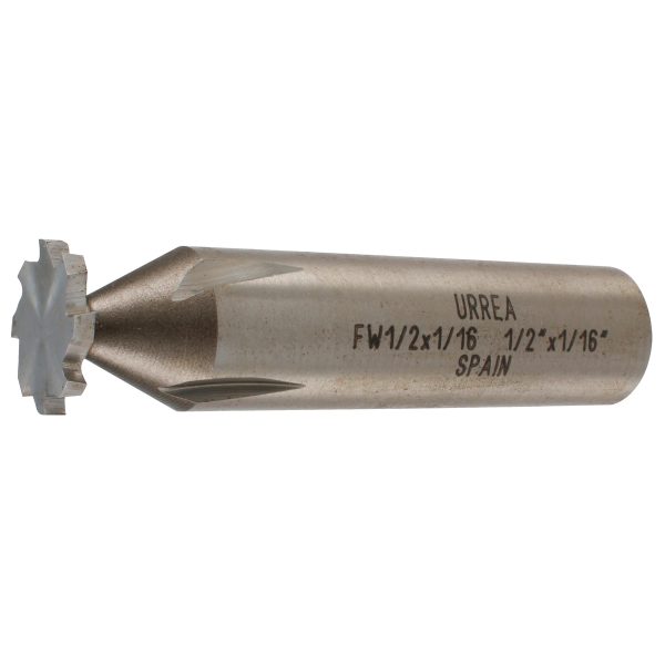 Fresa tipo woodruff 1/2" x  1/16" Urrea FW1/2X1/16