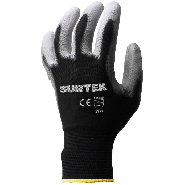 Guantes de Nailon con recubrimiento de poliuretano M Surtek GNPM