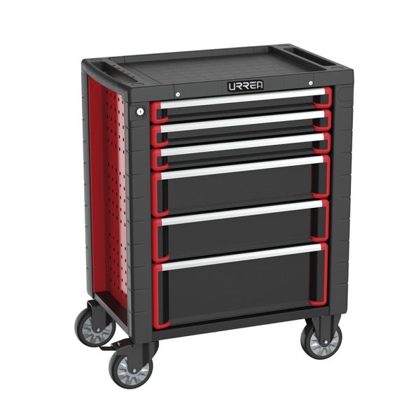 Gabinete móvil 6 gavetas 28" serie HD Urrea HD28M6