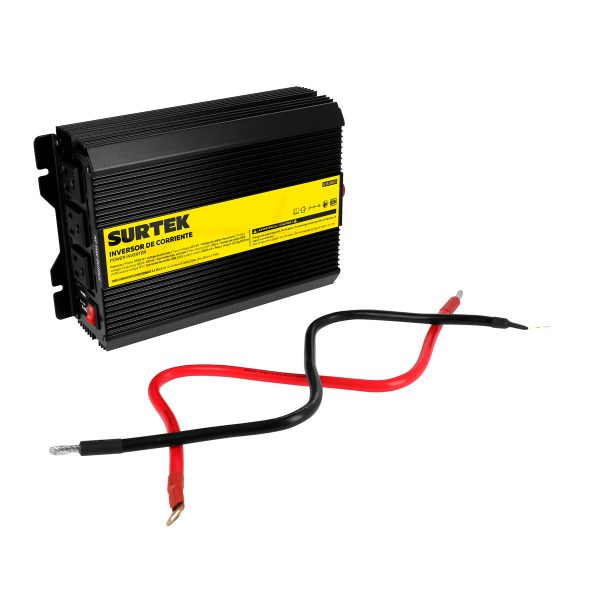 Inversor de corriente 12 V DC - 120 V AC, 1500 W Surtek IC61500