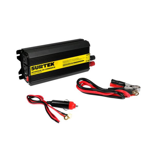 Inversor de corriente 12 V DC - 120 V AC, 600 W Surtek IC6600