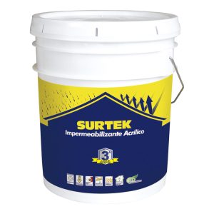 Cubeta de impermeabilizante 19 Lt color blanco con protección de 3 años Surtek IMB3