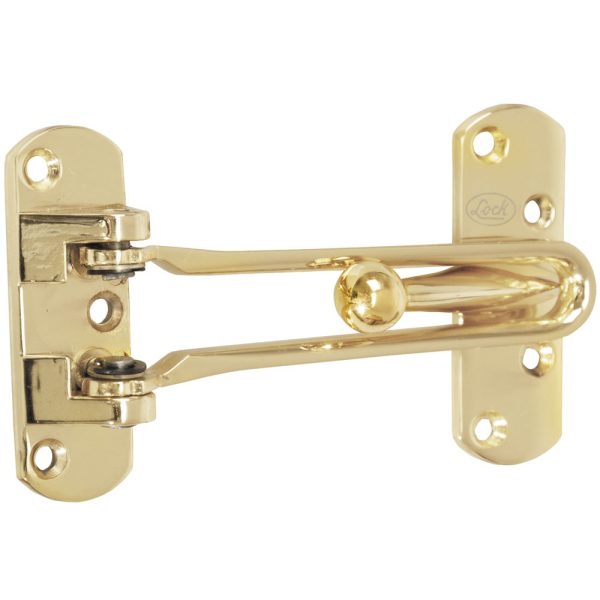 Accesorio de seguridad para puerta acabado latón brillante Lock L044LBB