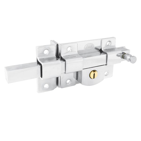 Cerradura de barra fija función izquierda, cromo brillante, llave estándar, blíster Lock L560ICBB