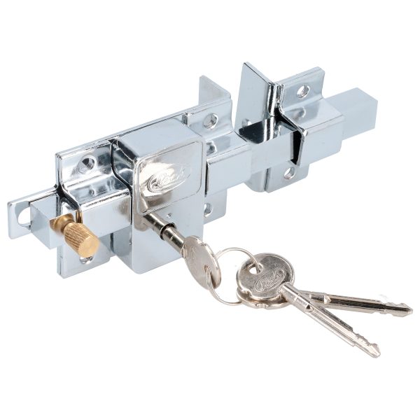 Cerradura de barra fija función derecha, cromo brillante, llave tetra, blíster Lock L580DCBB