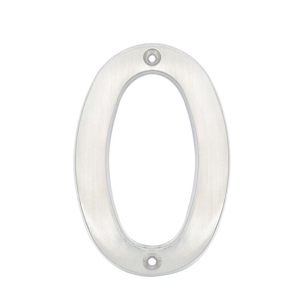 Número 0 slim 4" níquel satinado Lock L6800CS