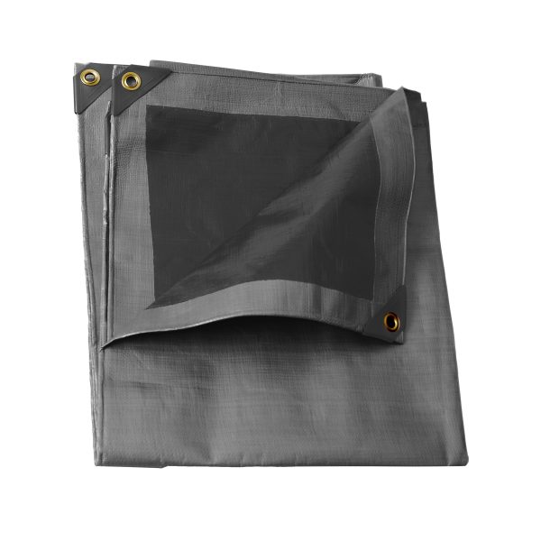 Lona de polietileno para uso rudo color gris, 6 x 12 m Urrea L6X12