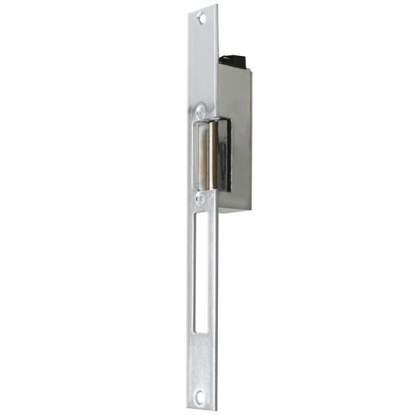 Contra eléctrica, cromo satinado, en caja Lock L77CS