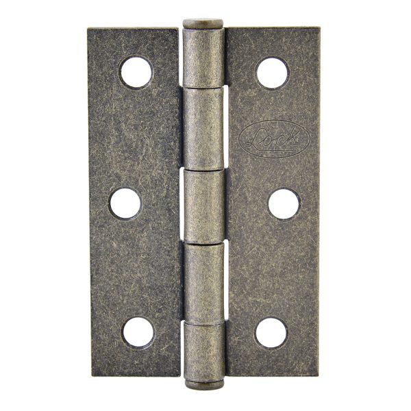 Bisagra alargada de acero latón antiguo 4" x 2.87" Lock LBA35LA