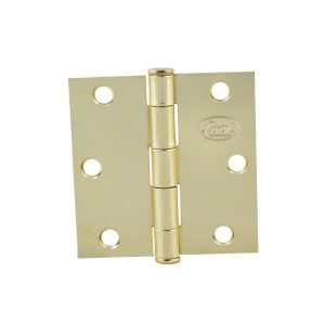 Bisagra cuadrada perno suelto de acero latón brillante 2.5" x 2.5" Lock LBC25LB
