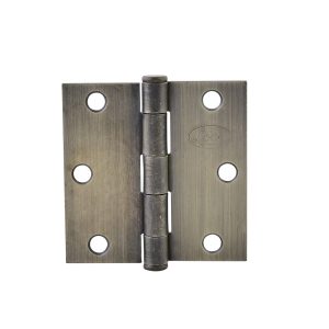 Bisagra cuadrada perno suelto de acero latón antiguo 3" x 3" Lock LBC30LA