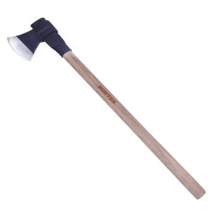 Hacha de labor entera con cabeza forjada en acero con mango de madera 36", 3-1/2 Lb Surtek LE3.5M