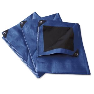 Lona de polietileno reforzada color azul 2 x 3 m Surtek LR2X3A