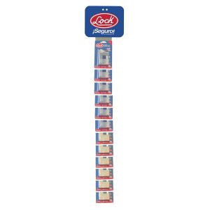 Tira de impulso con candados para cortina llave tetra 8 x 100 cm, 13 piezas Lock LTIM22CT
