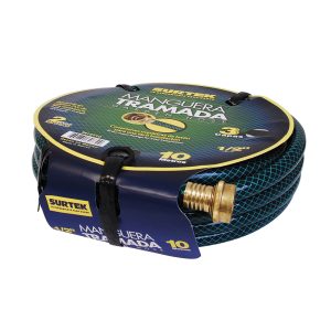Manguera para jardín tramada con conector metálico 3/4", 25 m Surtek M34T25