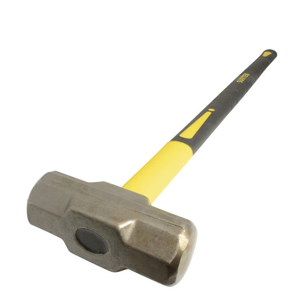 Marro octagonal cabeza forjada con mango largo de fibra de vidrio de 36", 6 lb Surtek MARR6FV