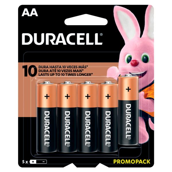 Pila alcalina Duracell® "AA", 5 piezas Surtek MN1500x5