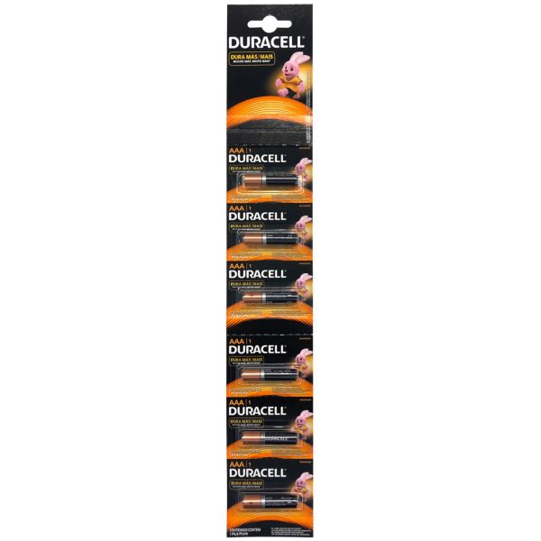 Tira de pilas alcalinas Duracell® "AAA", 6 piezas Surtek MN2400B1
