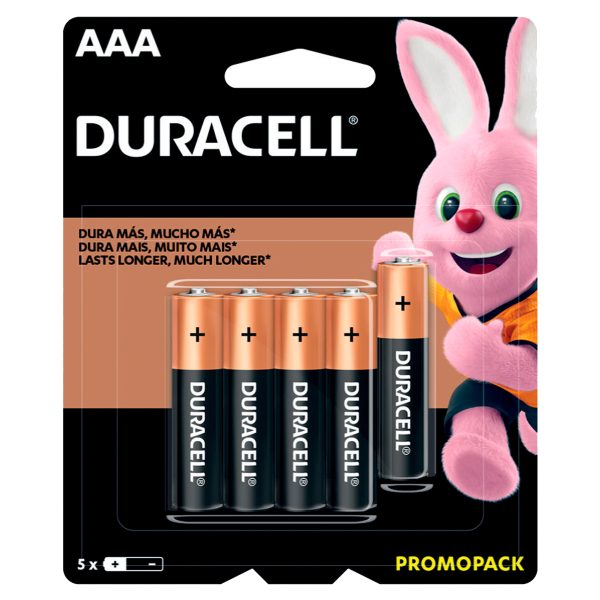 Pila alcalina Duracell® "AAA", 5 piezas Surtek MN2400x5