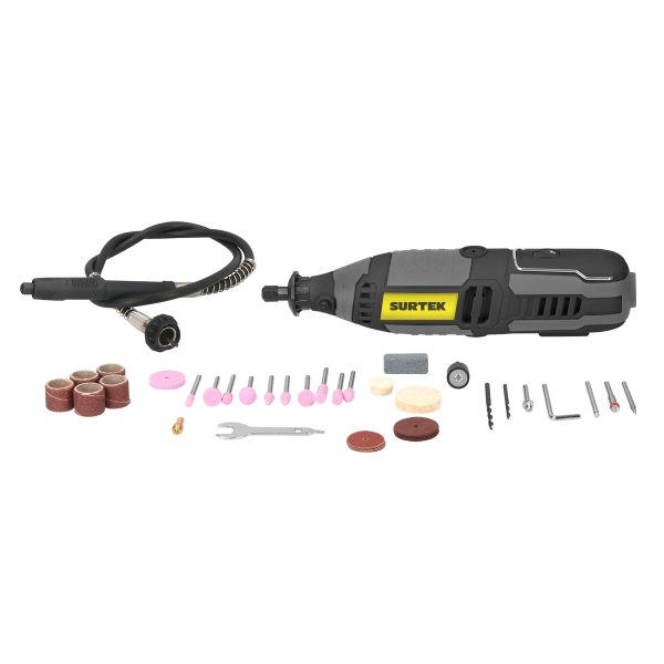 Juego de moto tool eléctrico 1/8" 135 W, 42 piezas Surtek MT518
