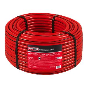 Manguera para jardín de 6 capas reforzada con conector metálico robusto 5/8", 100 m Urrea MU58R100