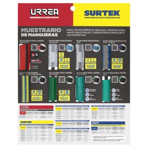 Muestrario de mangueras industriales y jardín Urrea MUMANU