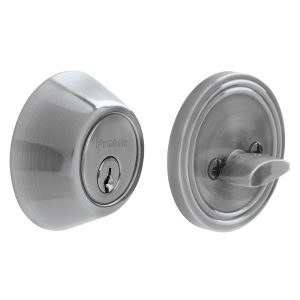 Cerrojo residencial función sencilla, acero inoxidable, llave estándar, en caja Prolok MY-660-US32D