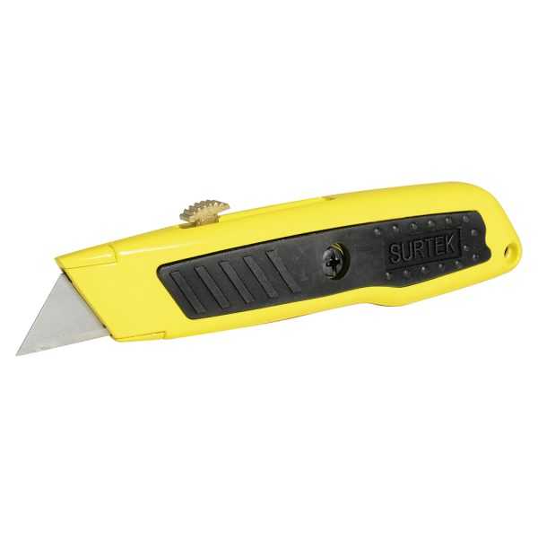 Navaja utilitaria retráctil recta con grip de 7" Surtek NF6