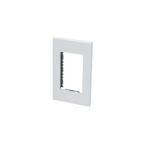 Placa 1 módulo 1/1, línea Premium, color blanco Surtek P603B