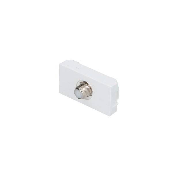 Toma para TV 1/3, línea Premium, color blanco Surtek P614B