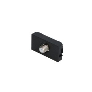Toma para TV 1/3, línea Premium, color negro Surtek P614N