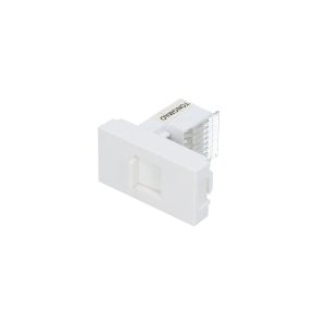 Toma para teléfono 1/3, línea Premium, color blanco Surtek P615B