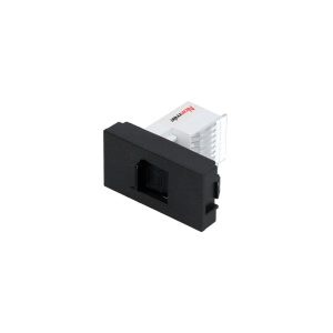 Toma para teléfono 1/3, línea Premium, color negro Surtek P615N