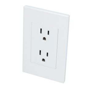 Placa contacto dúplex, línea Premium, color blanco Surtek P627B
