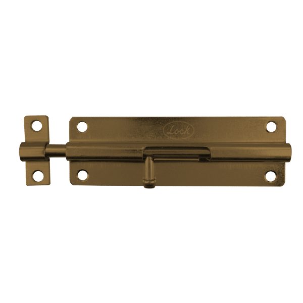 Pasador de sobreponer tipo barril acabado latón antiguo, 4 cm Lock PABA4