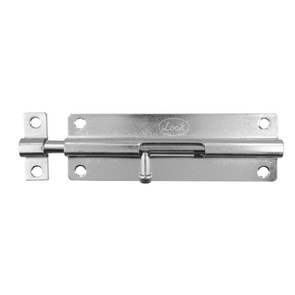 Pasador de sobreponer tipo barril acabado níquel satinado, 6 cm Lock PABS6