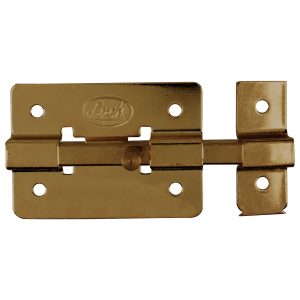 Pasador de sobreponer de barra latón antiguo 12 cm Lock PASA12
