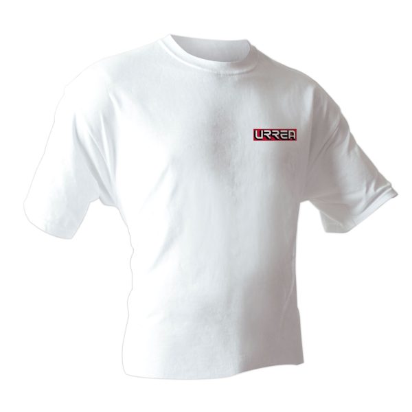 Playera cuello redondo color blanco talla EG Urrea PLA200X