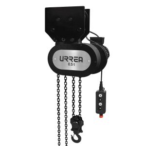 Polipasto eléctrico con sistema de doble freno 1 ramal, 0.5 ton, cadena 3.5 m Urrea POEL01