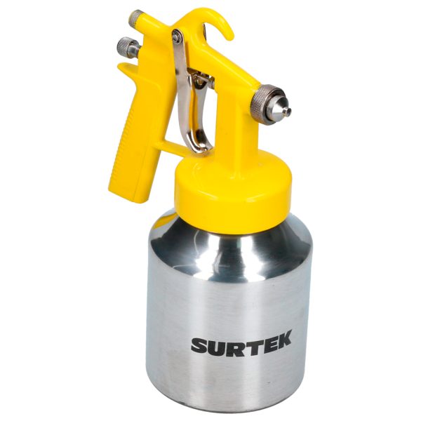 Pistola para pintar de baja presión, capacidad 1000 ml, 45 PSI con vaso reforzado Surtek PPB1