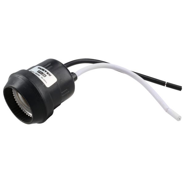 Portalámpara de hule para intemperie, color negro Surtek PTL08