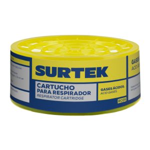 Cartucho para respirador con protección para gases ácidos Surtek RC05