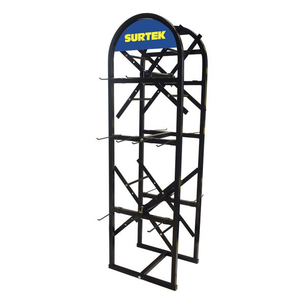 Exhibidor de piso para mangueras y accesorios 36 x 45 x 148 cm Surtek RMAN
