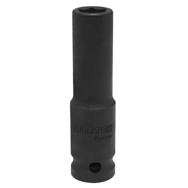 Dado de impacto largo cuadro de 1/2", 6 puntas, métrico, 12 mm Surtek S7812HLM