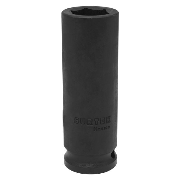 Dado de impacto largo cuadro de 1/2", 6 puntas, en pulgadas, 1" Surtek S7832HL