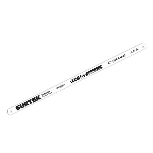 Segueta bimetálica en blíster 12", 18 DPP, 2 piezas Surtek SBM182