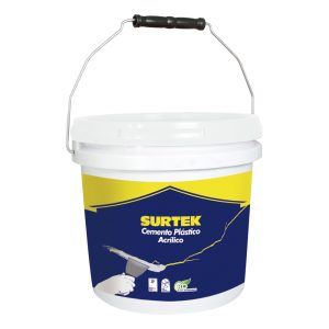 Cubeta de sellador de cemento plástico 4 Lt Surtek SCP4