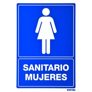 Señal "Sanitario mujeres" Surtek SES16